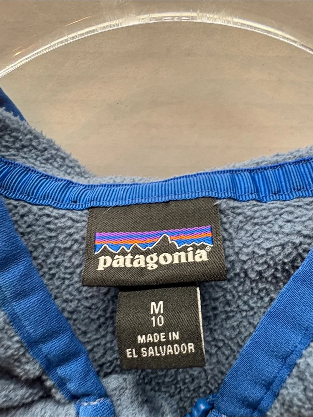 Patagonia Two-Tone Blue & Gray Full-Zip Fleece Jacket